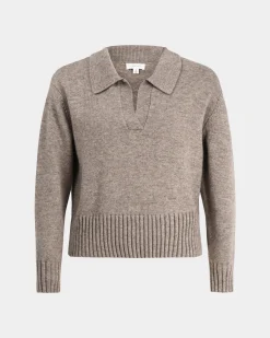 Forcast Mina Wool Blend Knit Marle Mocha Discount