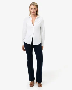 Forcast Morgan Collared Shirt Ivory Clearance