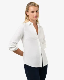 Forcast Morgan Collared Shirt Ivory Clearance