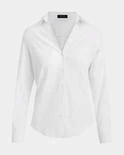 Forcast Morgan Collared Shirt Ivory Clearance