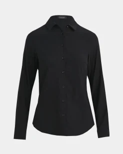 Forcast Morgan Collared Shirt Black Discount