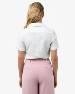 Forcast Morgan Cuff Short Sleeve Ivory Hot