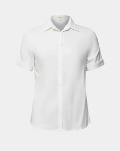 Forcast Morgan Cuff Short Sleeve Ivory Hot