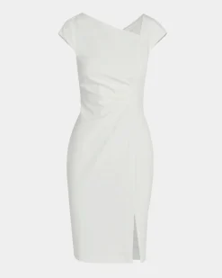 Forcast New Kenzie Asymmetric Dress Ivory