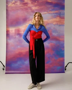 Forcast Nicolette V-neck Knit Cardigan Fire Clearance