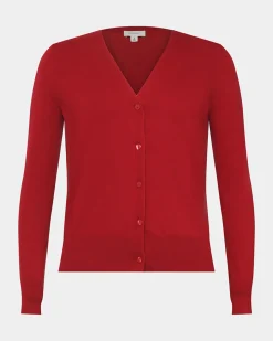 Forcast Nicolette V-neck Knit Cardigan Fire Clearance