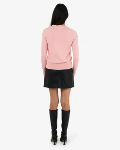 Forcast Nicolette V-neck Knit Cardigan Blush Pink Outlet