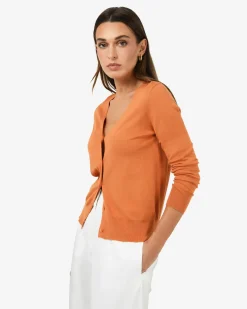 Forcast Nicolette V-neck Knit Cardigan Mandarin Outlet