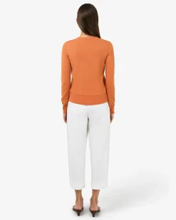 Forcast Nicolette V-neck Knit Cardigan Mandarin Outlet