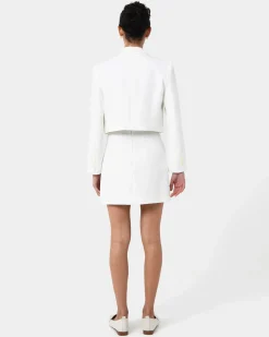 Forcast Nikki Cropped Blazer Ivory Online