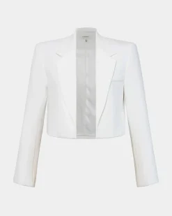 Forcast Nikki Cropped Blazer Ivory Online
