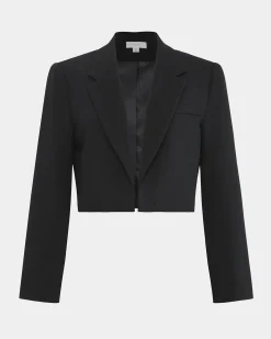 Forcast Nikki Cropped Blazer Black Clearance