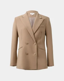Forcast Nikki Double Breasted Blazer Warm Taupe Sale