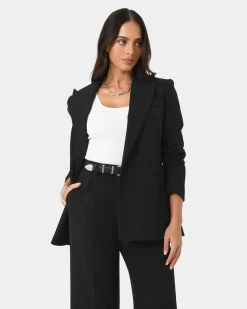 Forcast Nikki Double Breasted Blazer Black Discount