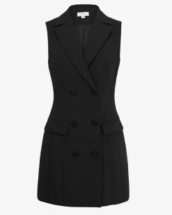 Forcast Nikki Double Breasted Dress Black Best
