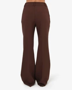 Forcast Nikki Flared Leg Pants Brown