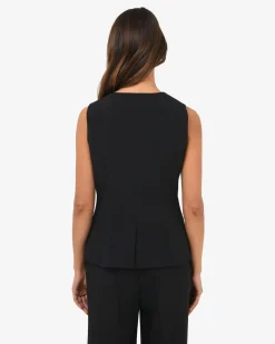 Forcast Nikki Longline Vest Black Outlet