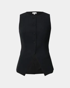 Forcast Nikki Longline Vest Black Outlet