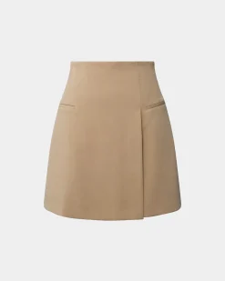 Forcast Nikki Mini Wrap Skirt Warm Taupe Best