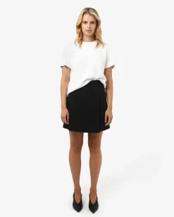 Forcast Nikki Mini Wrap Skirt Black