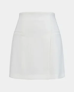 Forcast Nikki Mini Wrap Skirt Ivory