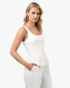 Forcast Nikki Peplum Top Ivory Online