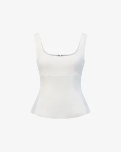 Forcast Nikki Peplum Top Ivory Online