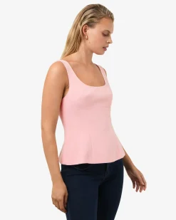 Forcast Nikki Peplum Top Pink Clearance