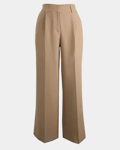 Forcast Nikki Tailored Elastic Pants Warm Taupe Clearance