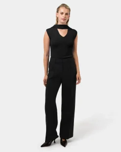 Forcast Nikki Tailored Elastic Pants Black Best