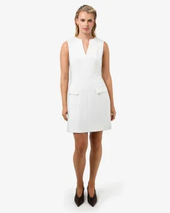 Forcast Nikki Tailored Mini Dress Ivory Outlet