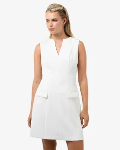Forcast Nikki Tailored Mini Dress Ivory Outlet