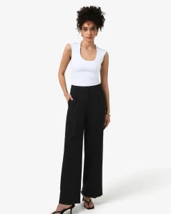 Forcast Nikki Tailored Pants Black Hot