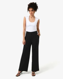 Forcast Nikki Tailored Pants Black Hot