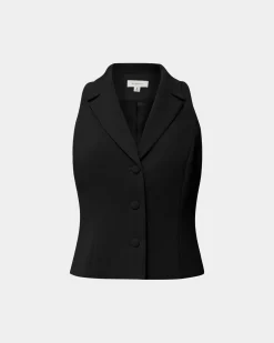 Forcast Nikki Tailored Vest Black Discount
