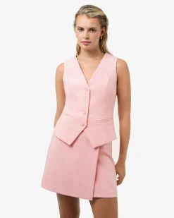 Forcast Nikki Tailored Waistcoat Pink Outlet
