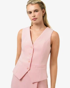Forcast Nikki Tailored Waistcoat Pink Outlet