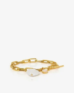 Forcast Noa Pearl Chain Bracelet Gold Discount