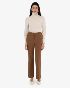 Forcast Nolan High Neck Knit Oat Marle Discount