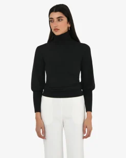 Forcast Nolan High Neck Knit Black Sale