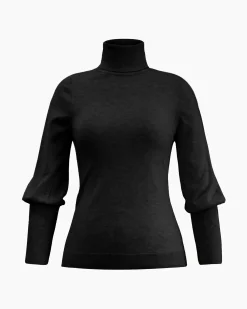 Forcast Nolan High Neck Knit Black Sale
