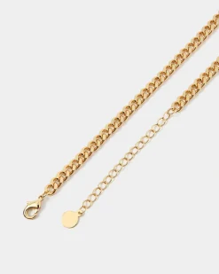 Forcast Olive 16k Plated Necklace Gold