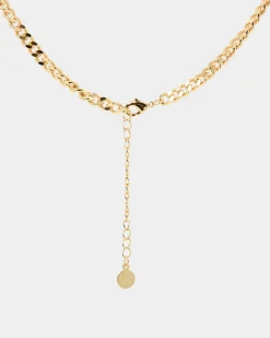Forcast Olive 16k Plated Necklace Gold