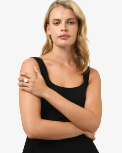 Forcast Pearl Mirage Statement Ring Gold New