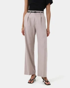 Forcast Perry Linen Tailored Pants Light Taupe Hot