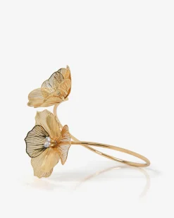 Forcast Petal Statement Cuff Bracelet Gold Discount