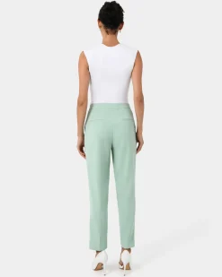 Forcast Renee Slim Leg Pants Pastel Sage Best
