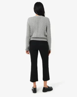Forcast Rhodes Cable Knit Cardigan Grey Best