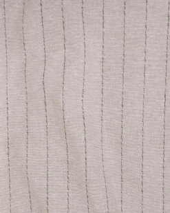 Forcast Ria Stripe Cotton Blend Pants Beige Brown Sale