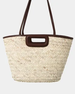 Forcast Rome Leather Palm Leaf Bag L Tan Best